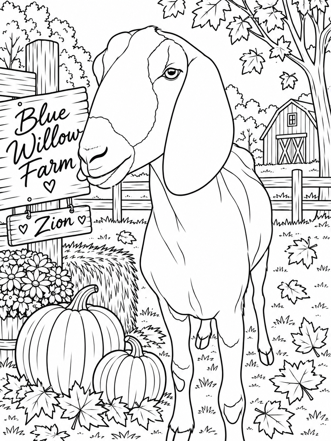 Fall Zion Color Page