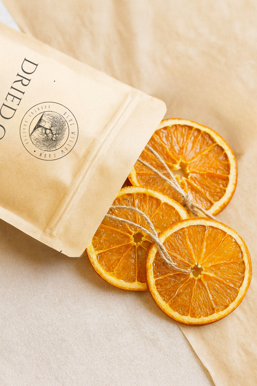 100 Dried Orange Ornaments