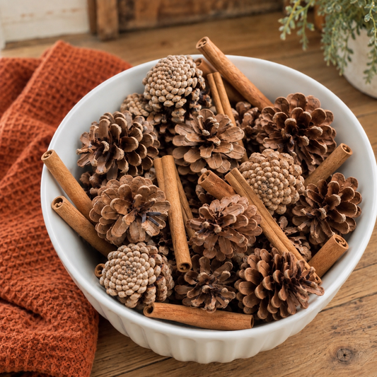 DIY Fall Scented Pinecones