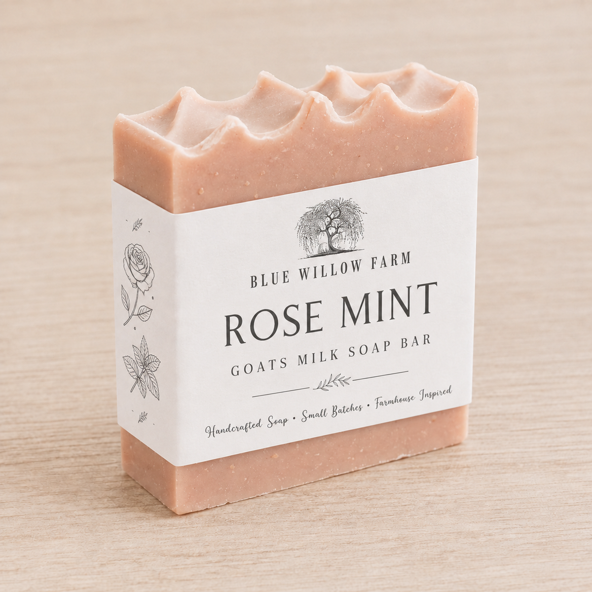 Pre Order - Rose Mint Goat Milk Soap