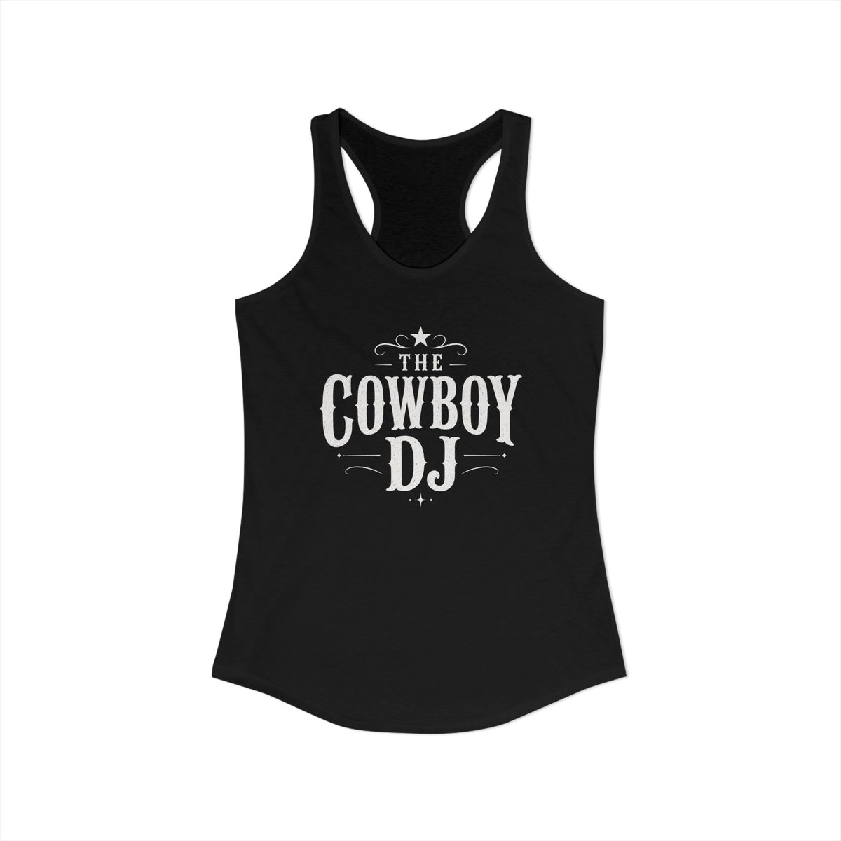 The Cowboy DJ Racerback Tank - Black
