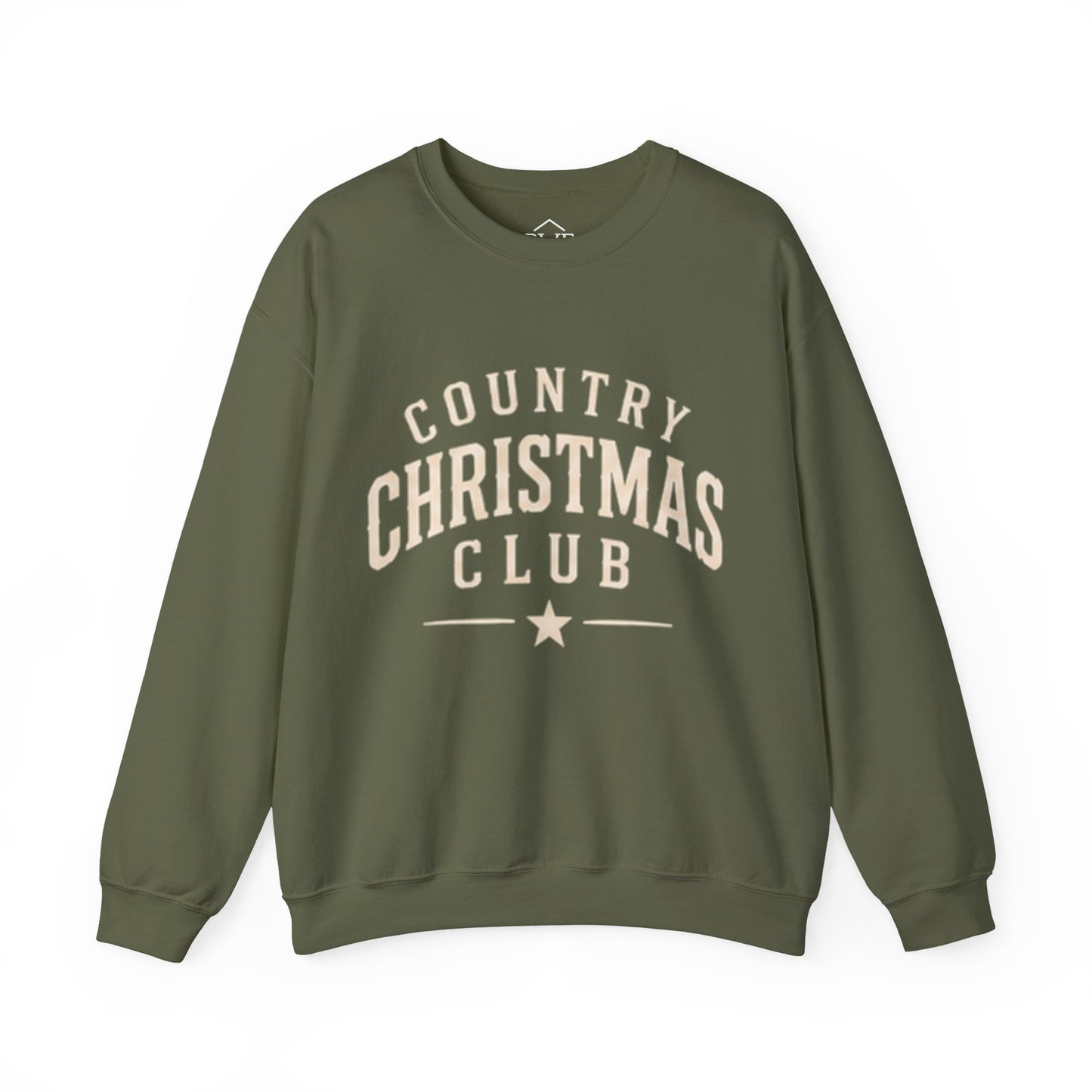 Country Christmas Club Sweatshirt - Green