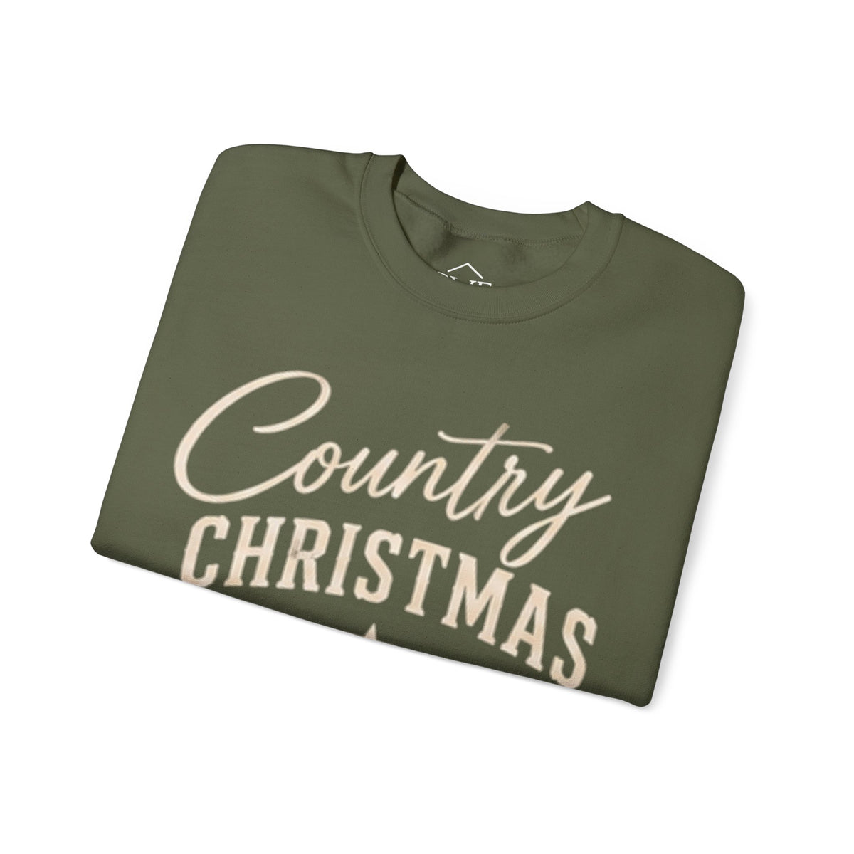 Country Christmas Sweatshirt - Green