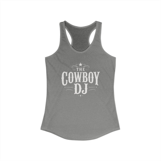 The Cowboy DJ Racerback Tank - Heather Grey