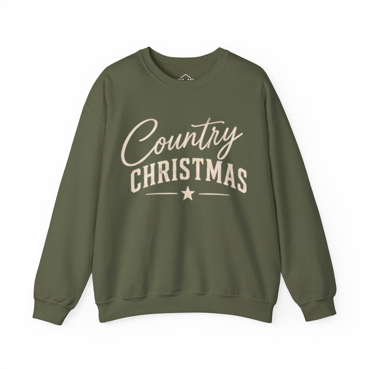 Country Christmas Sweatshirt - Green