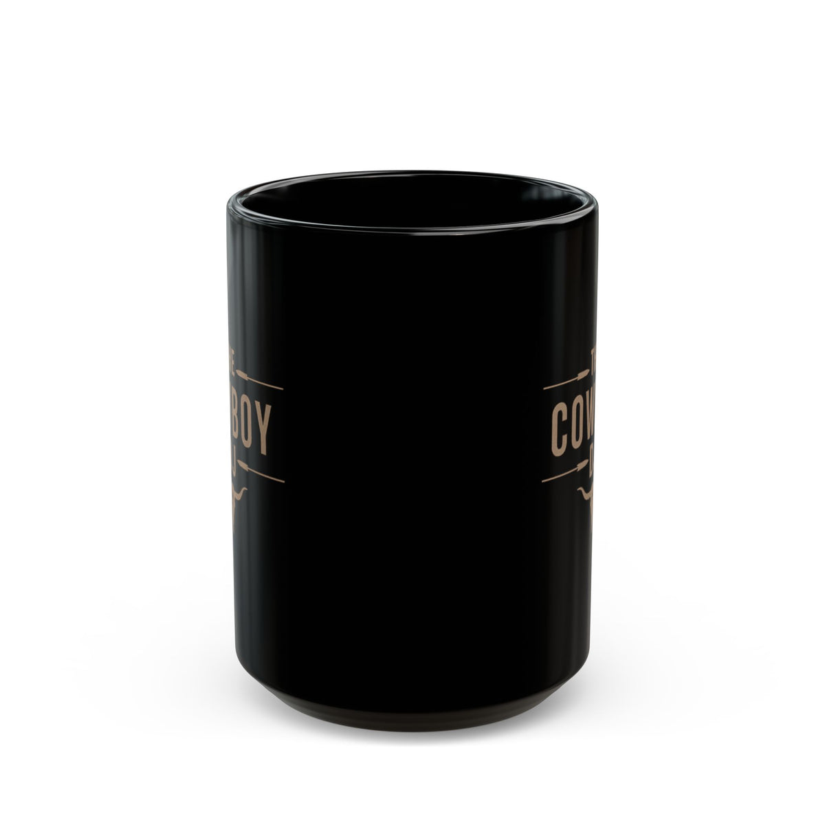 The Cowboy DJ Black Mug