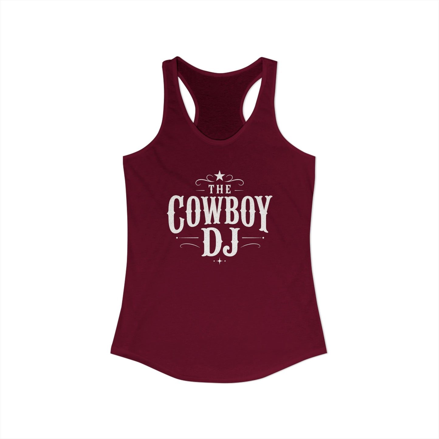 The Cowboy DJ Racerback Tank - Cardinal Red