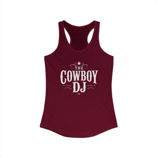 The Cowboy DJ Racerback Tank - Cardinal Red
