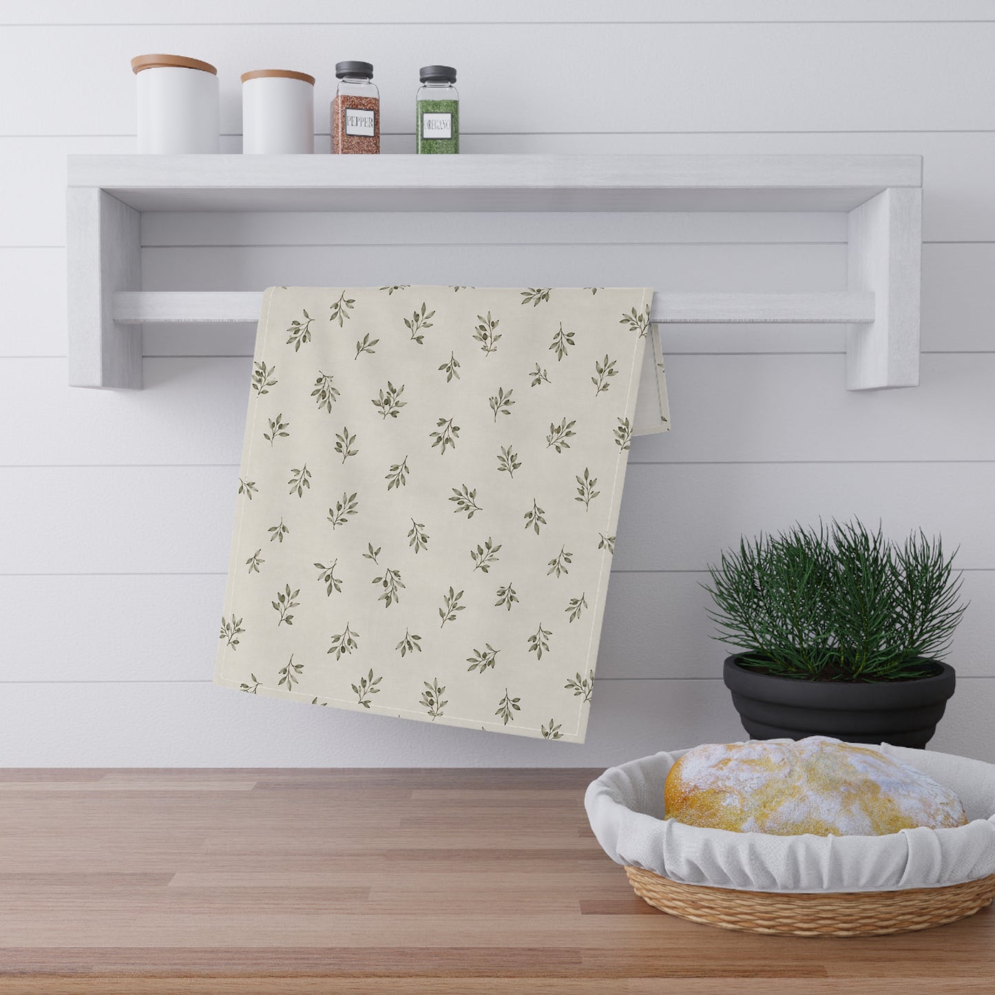 Olive Branch Tea Towel