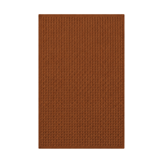 Burnt Orange Waffle Tea Towel