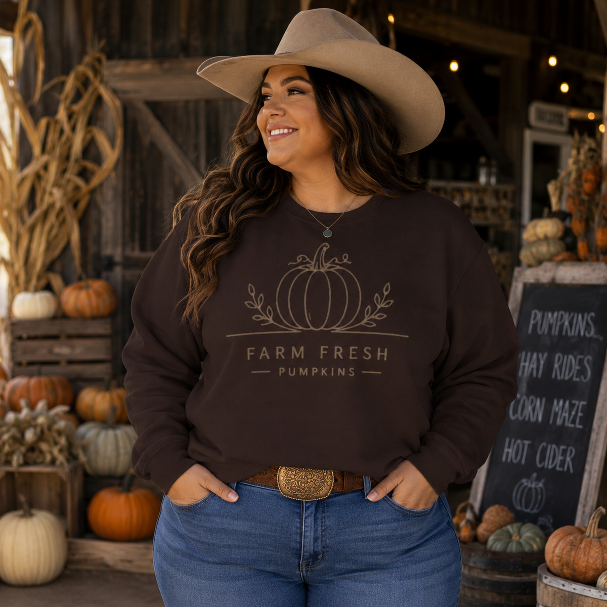 Farm Fresh Pumpkins Sweatshirt