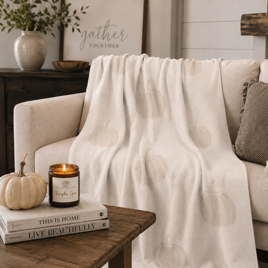 Harvest Home Sherpa Blanket