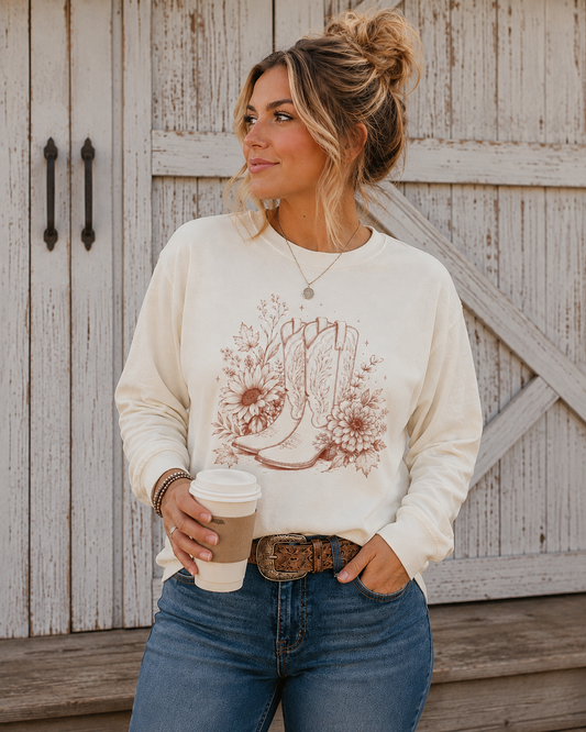 Autumn Cowgirl Long Sleeve