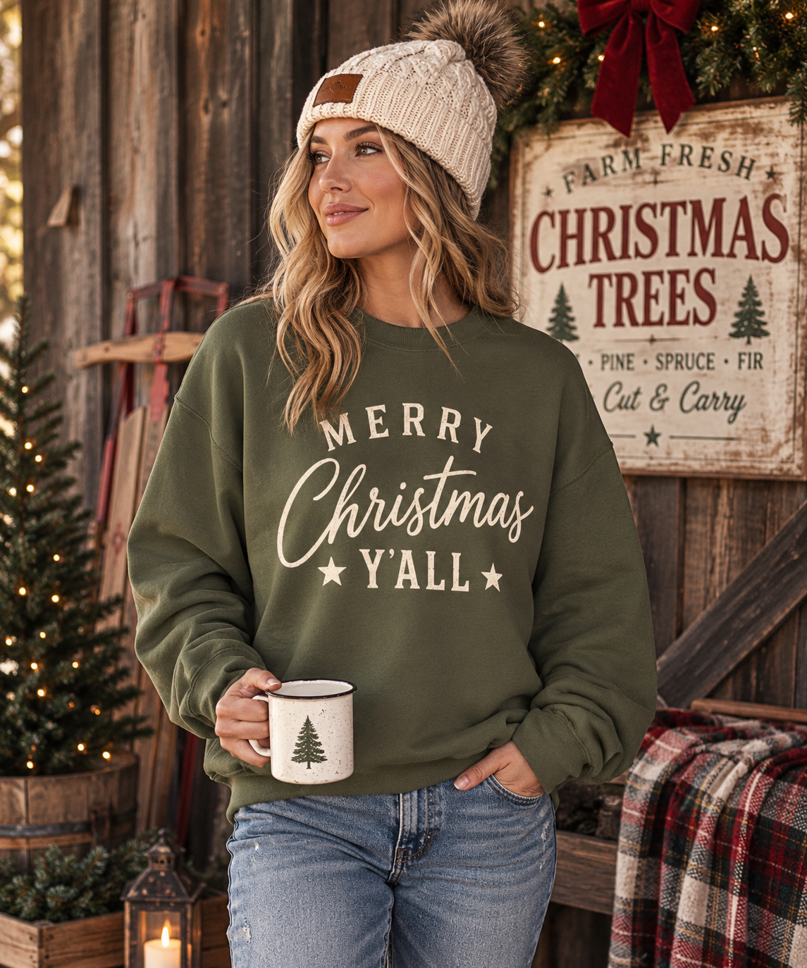 Merry Christmas Y’all Sweatshirt