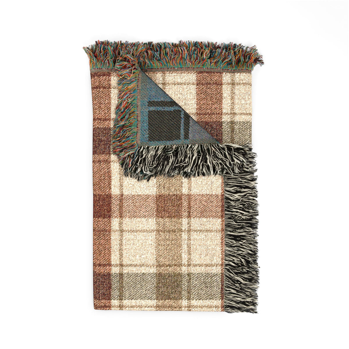Autumn Plaid Woven Throw