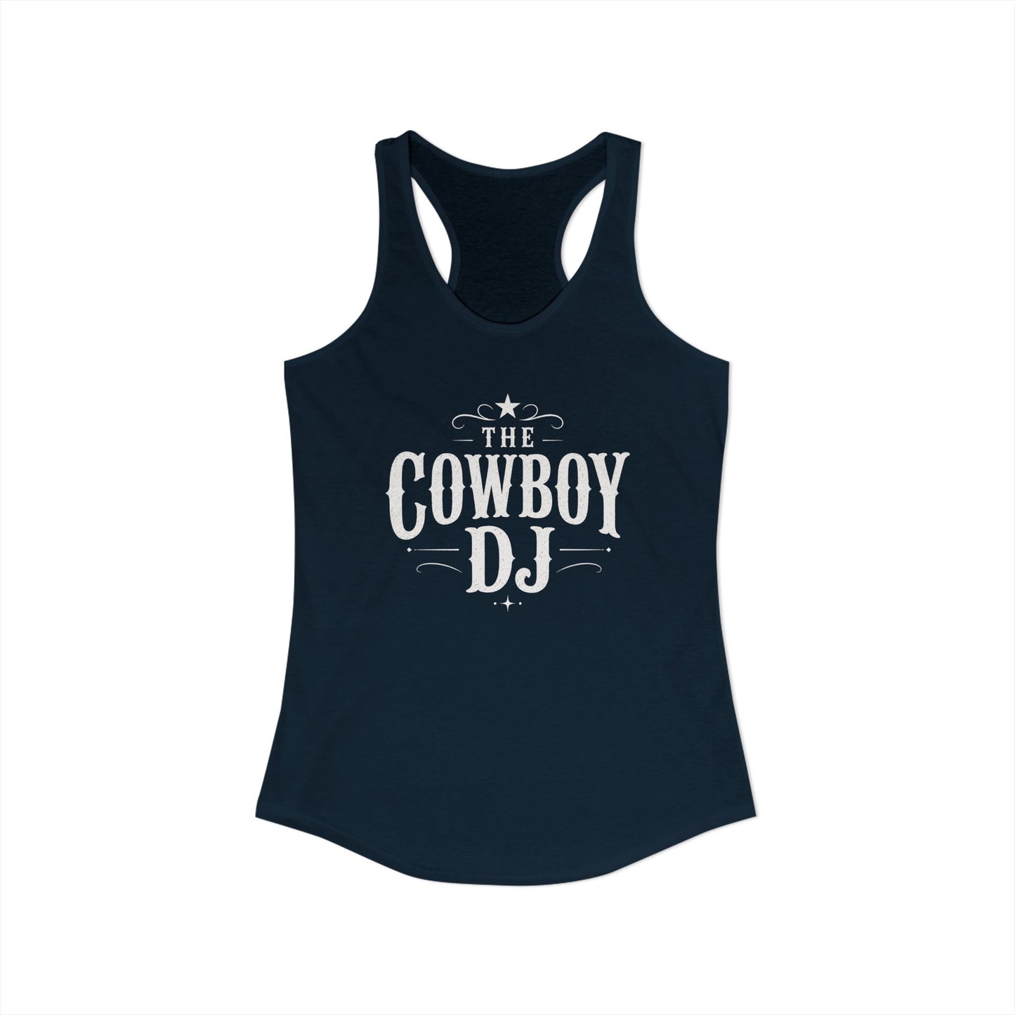 The Cowboy DJ Racerback Tank - Navy