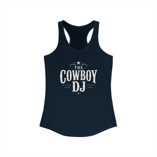 The Cowboy DJ Racerback Tank - Navy