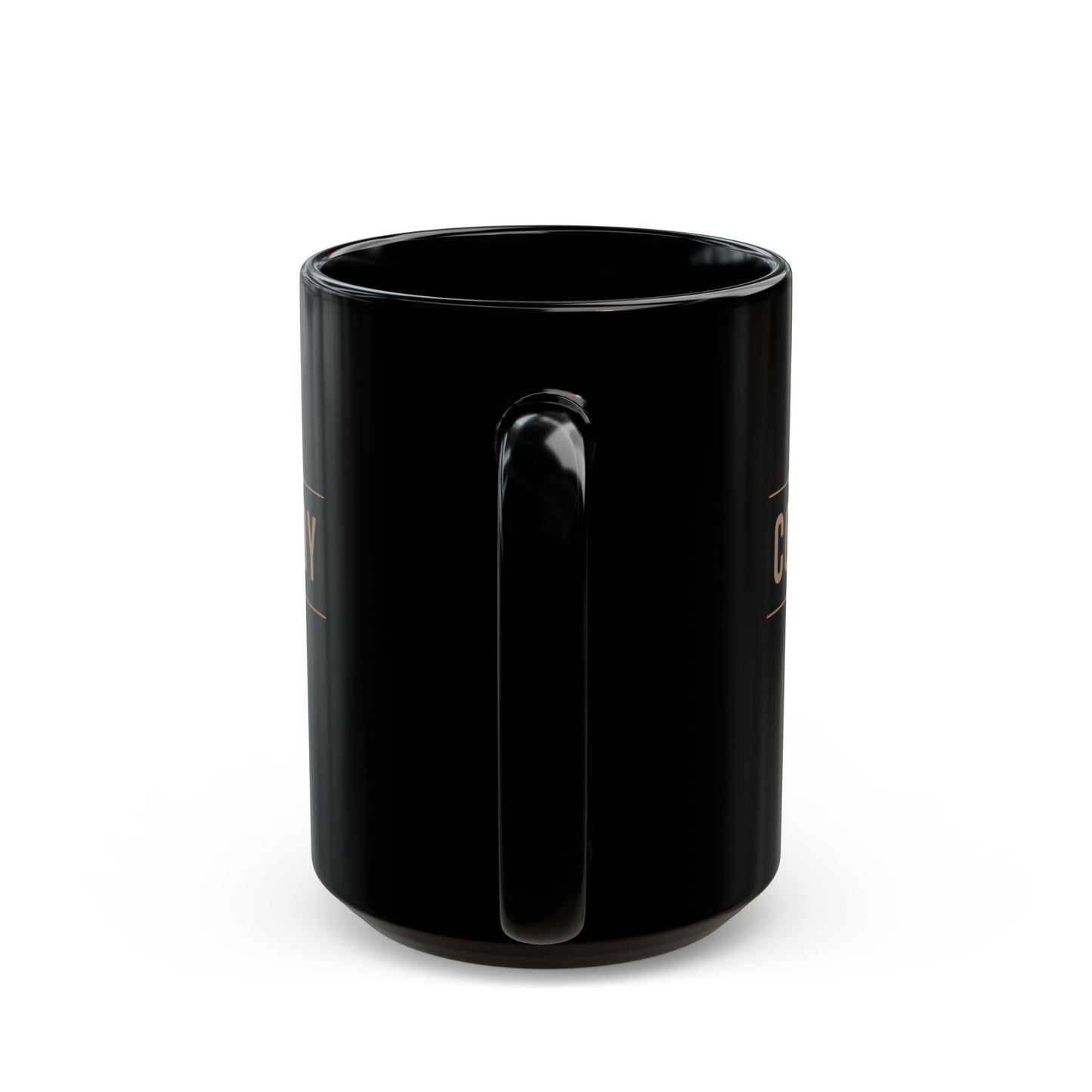 The Cowboy DJ Black Mug