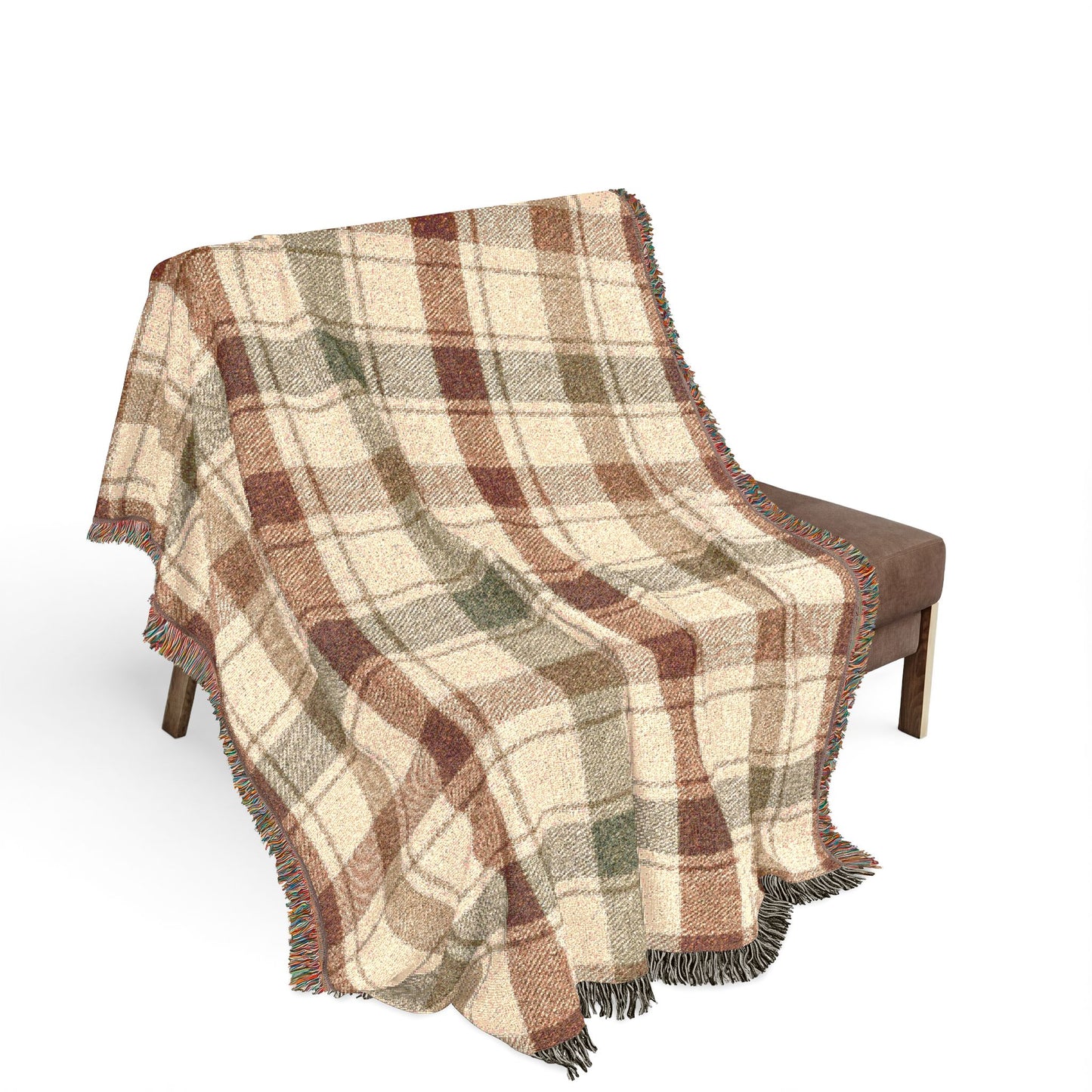 Autumn Plaid Woven Throw
