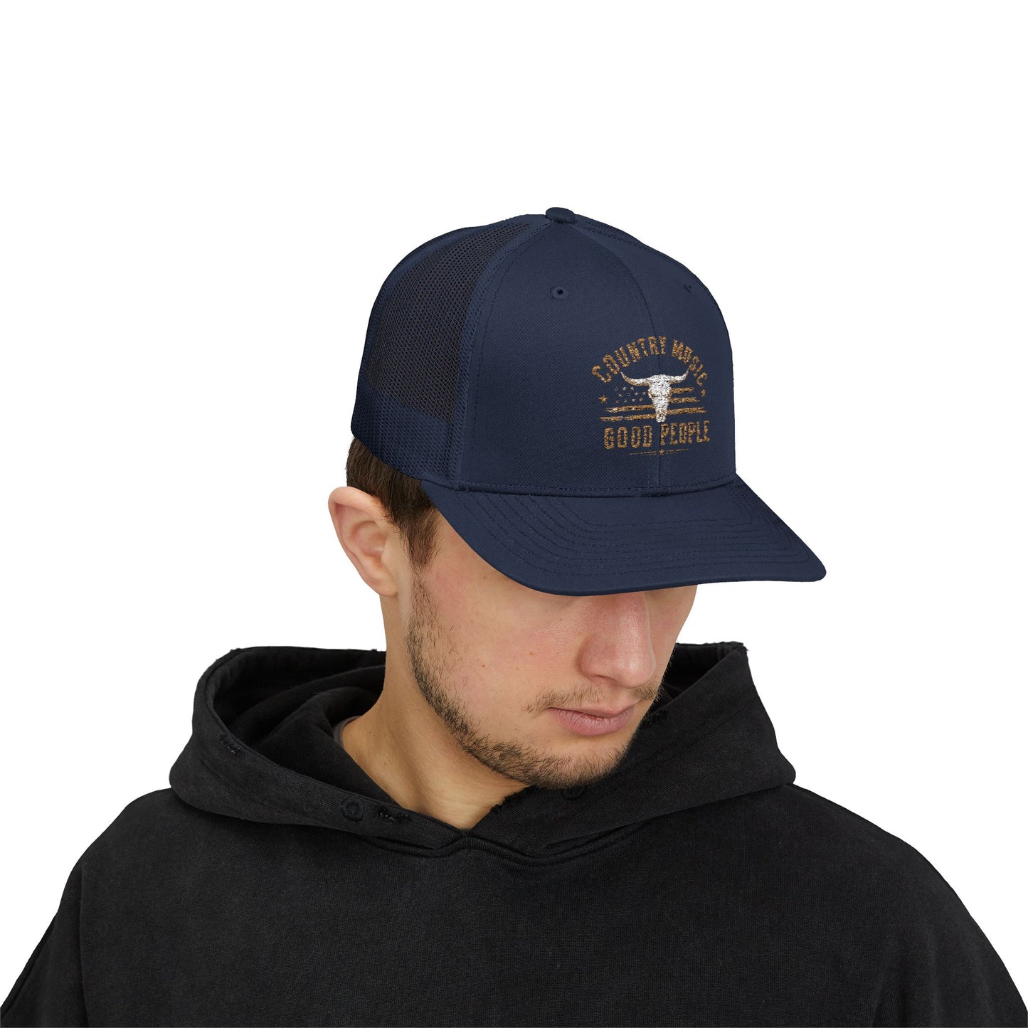 Country Music Longhorn Trucker Cap