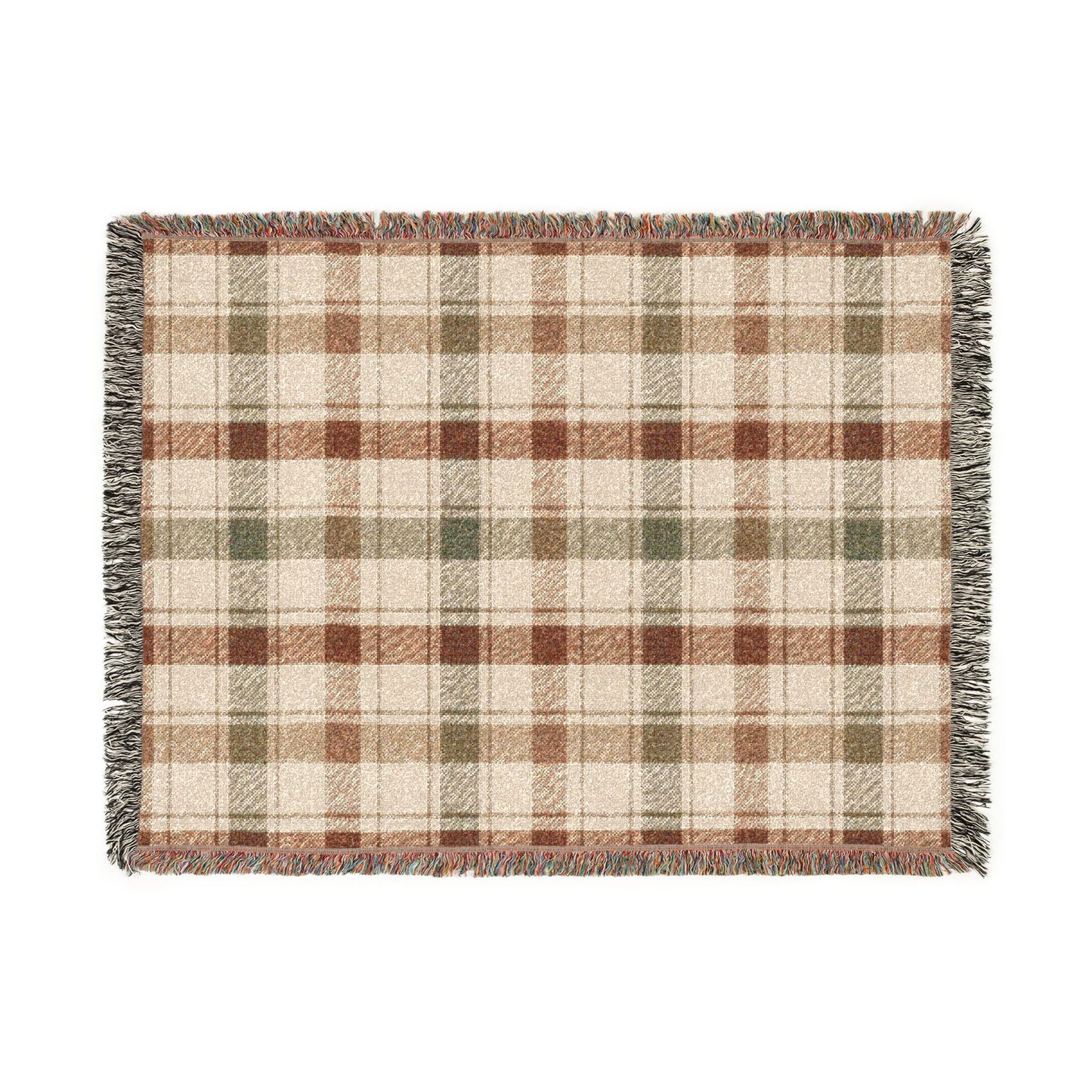 Autumn Plaid Woven Throw
