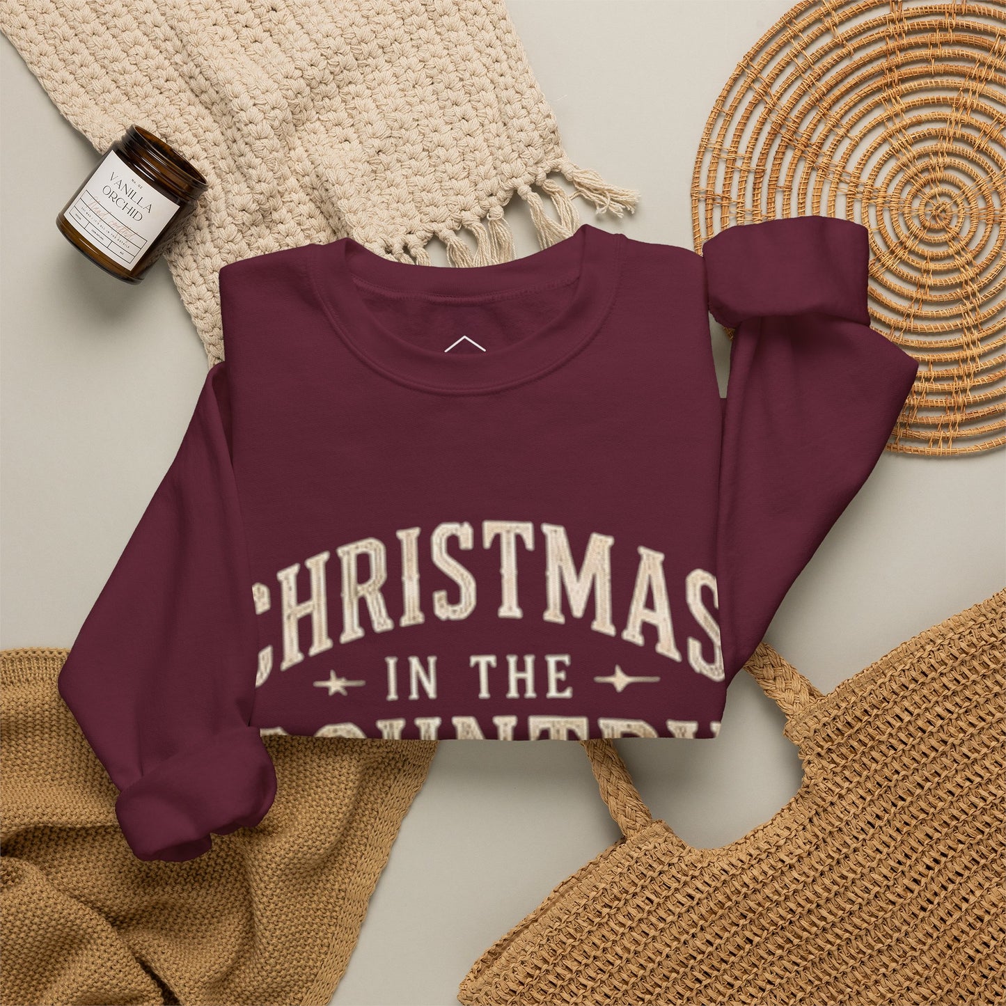 Christmas in the Country Western Sweatshirt