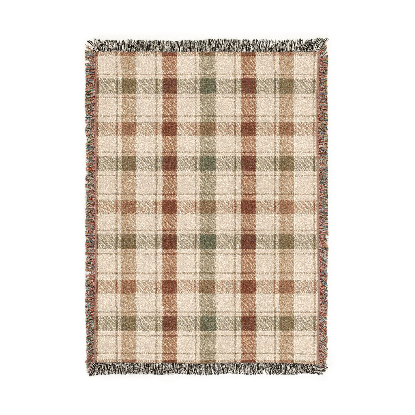 Autumn Plaid Woven Throw