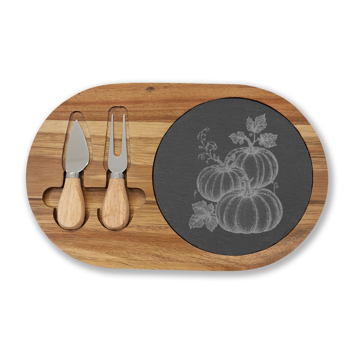 Engraved Pumpkin Charcuterie Board