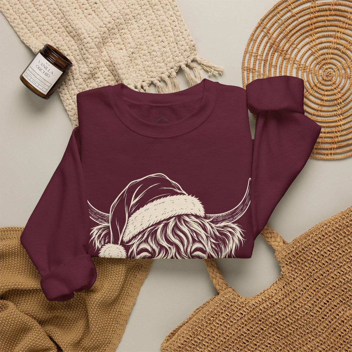 Christmas Highland Cow Sweatshirt