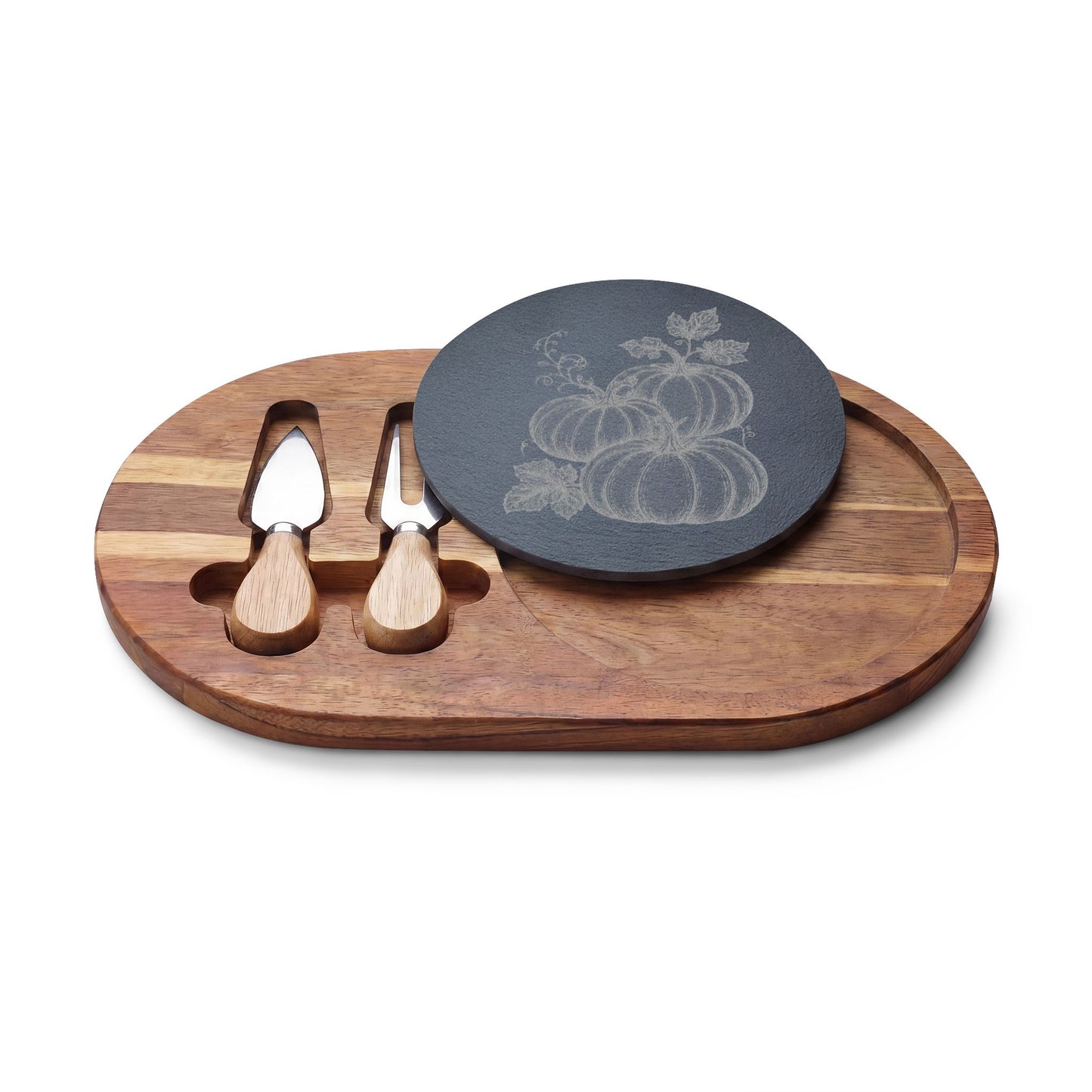 Engraved Pumpkin Charcuterie Board