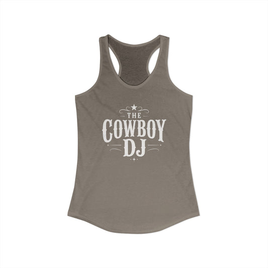 The Cowboy DJ Racerback Tank - Warm Gray