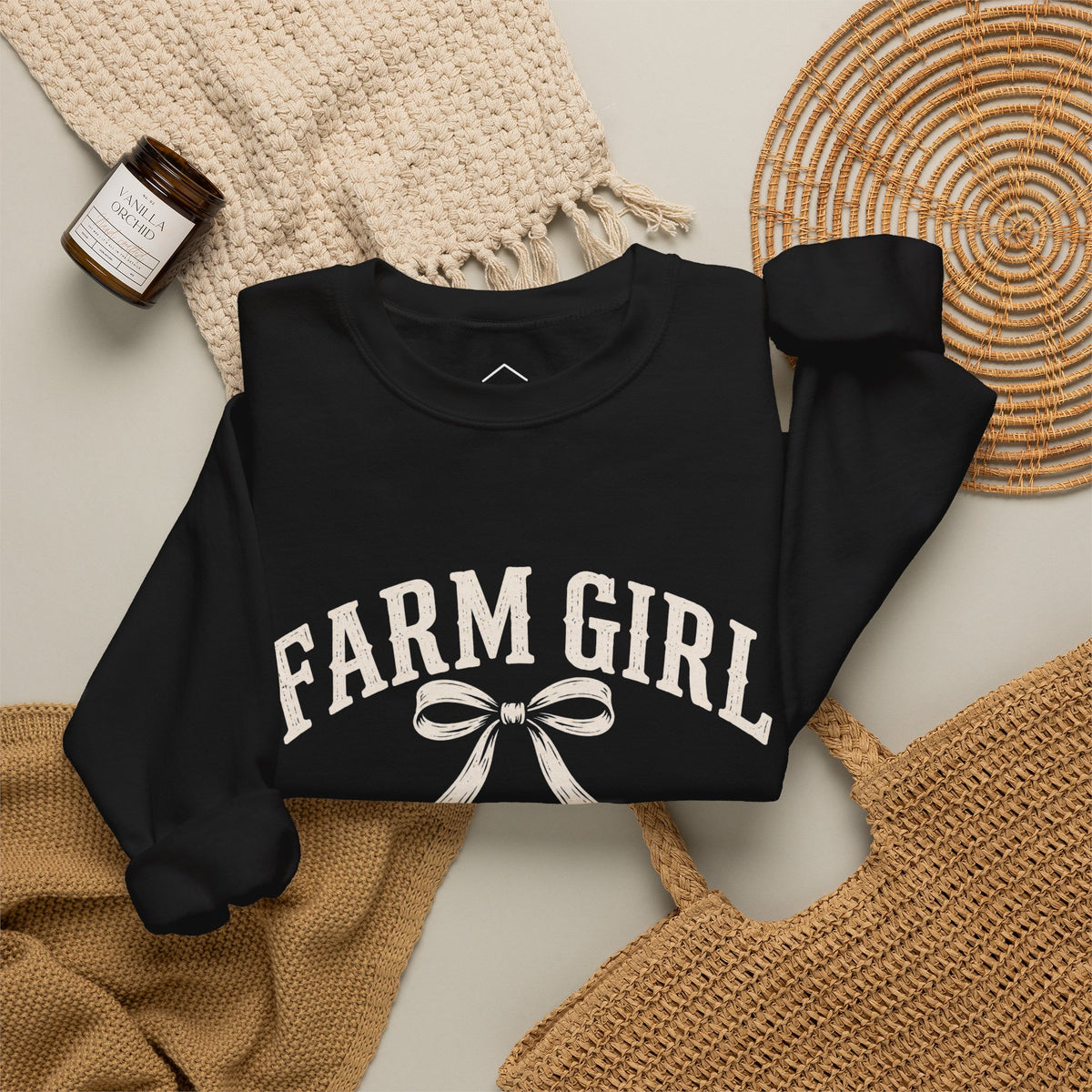 Farm Girl Sweatshirt - Black