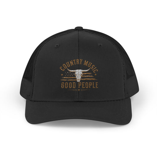 Country Music Longhorn Trucker Cap