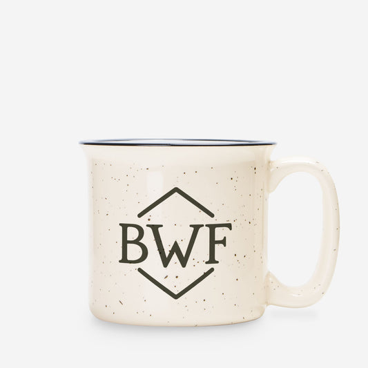 BWF Brand Ceramic Camp Cream Mug