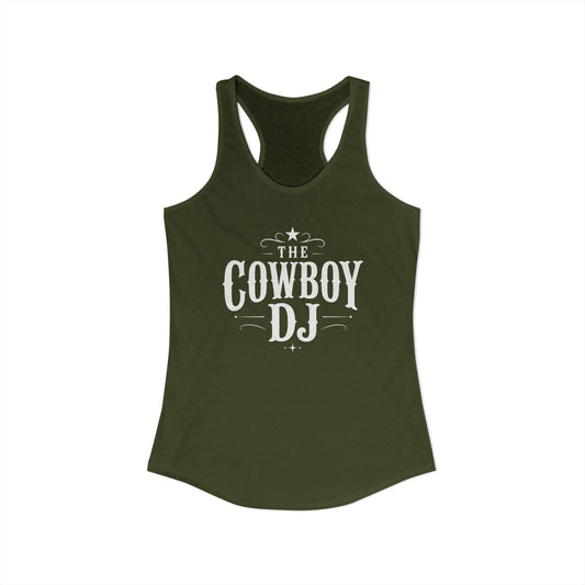 The Cowboy DJ Racerback Tank - Military Green