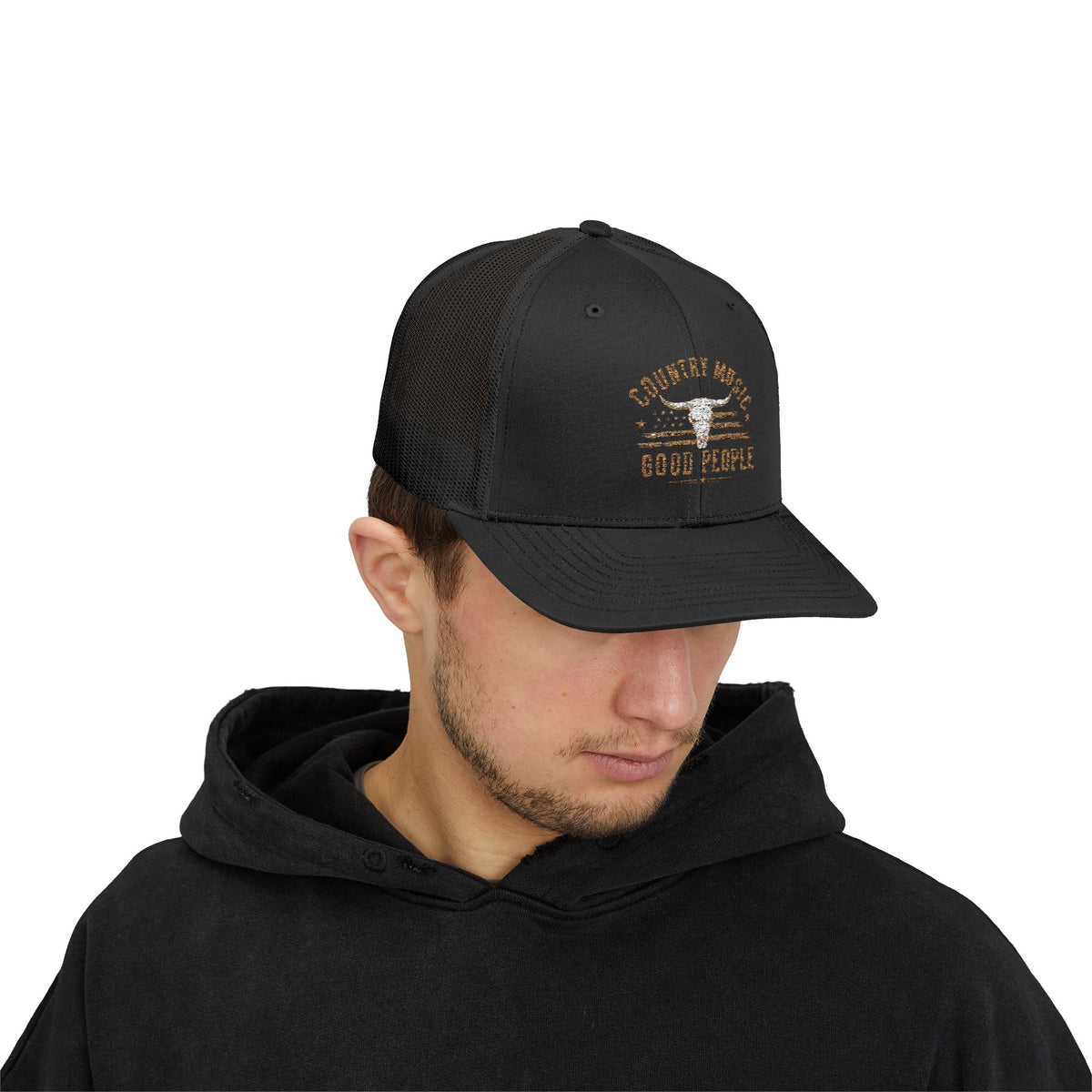 Country Music Longhorn Trucker Cap