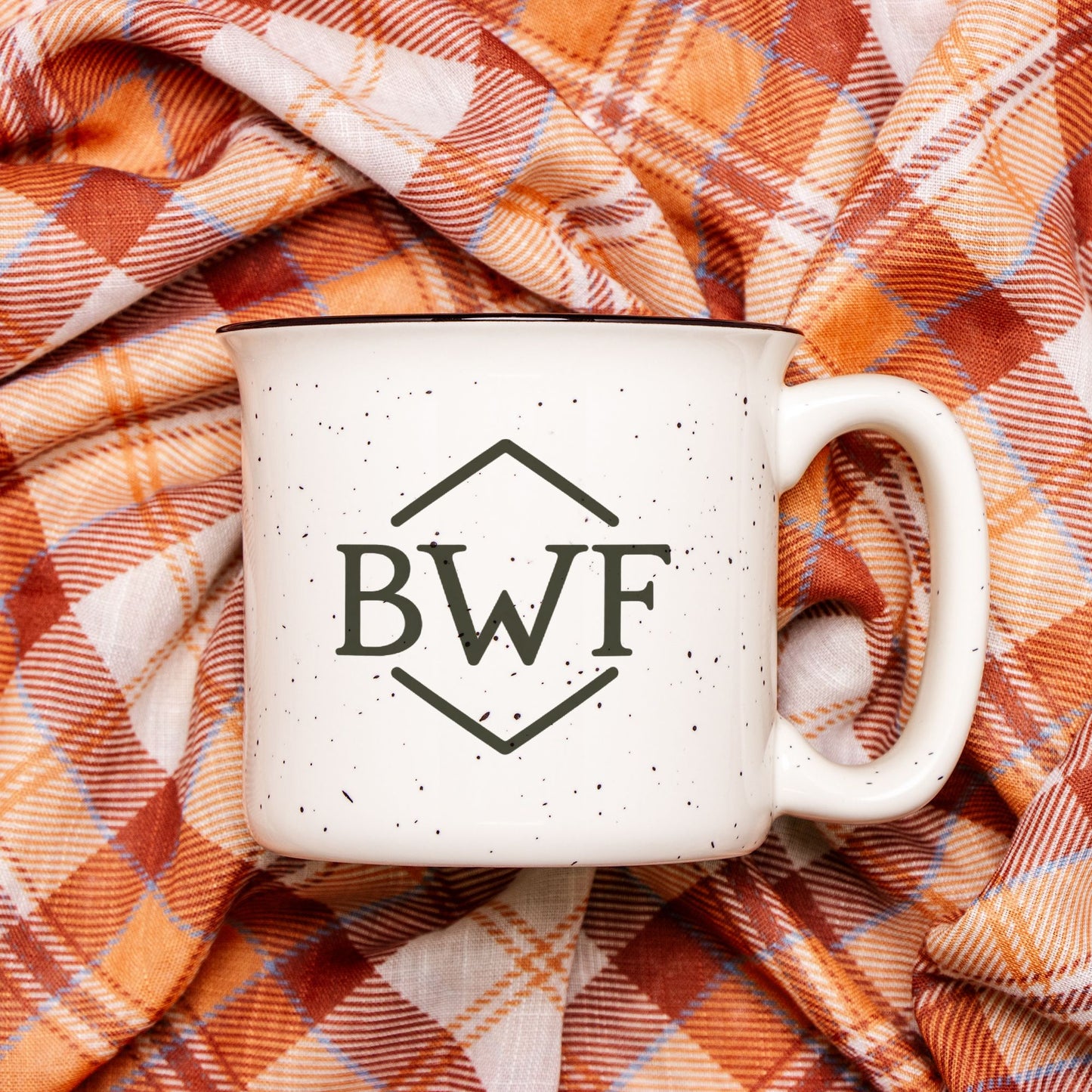 BWF Brand Ceramic Camp Cream Mug