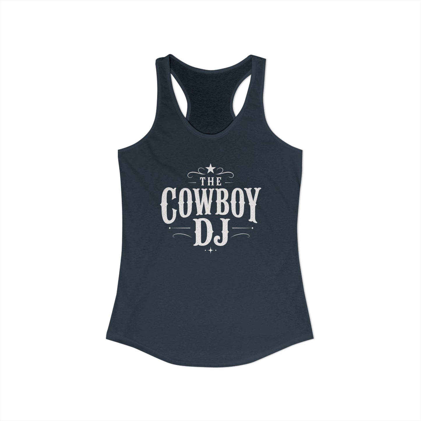 The Cowboy DJ Racerback Tank - Indigo
