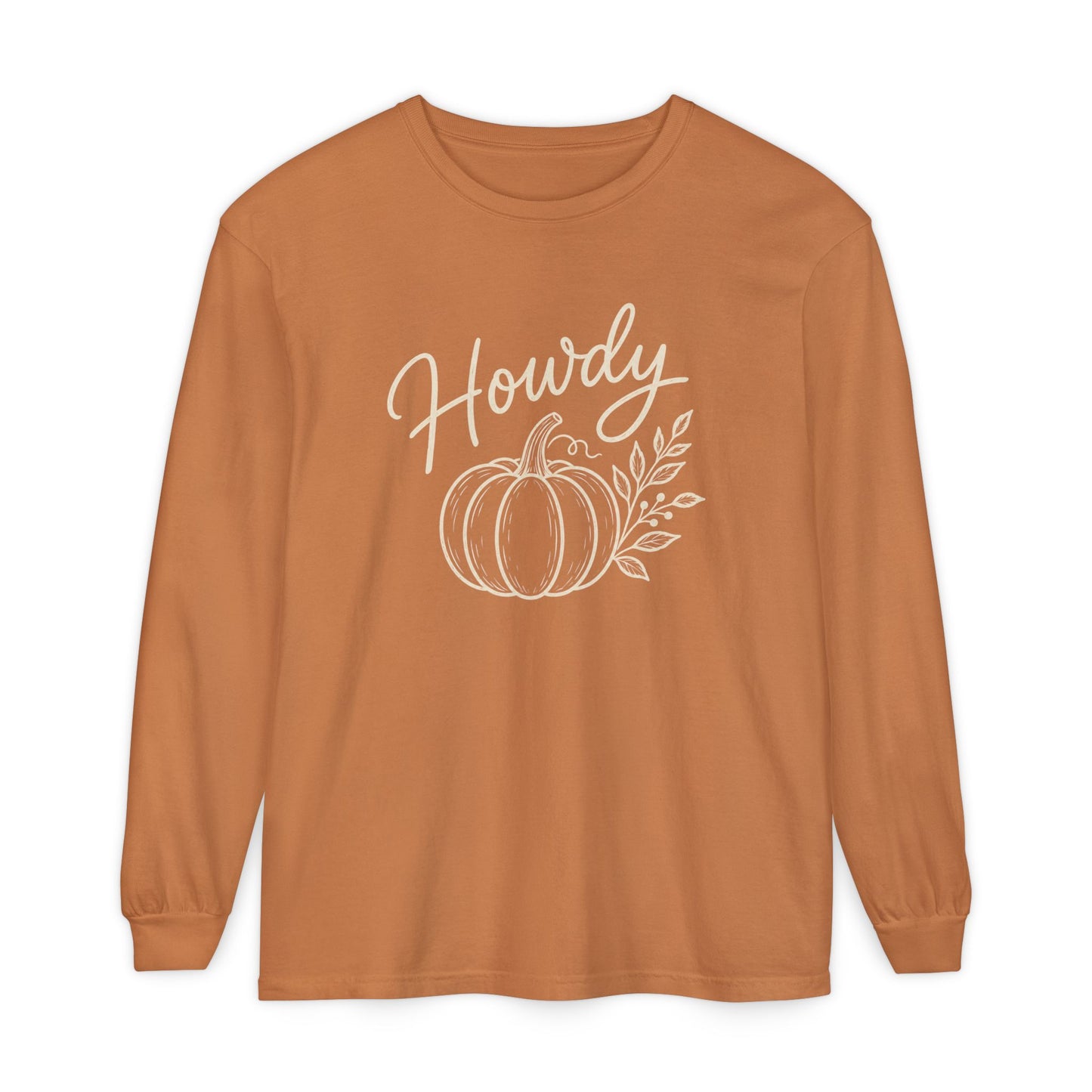 Howdy Pumpkin Long Sleeve Tee