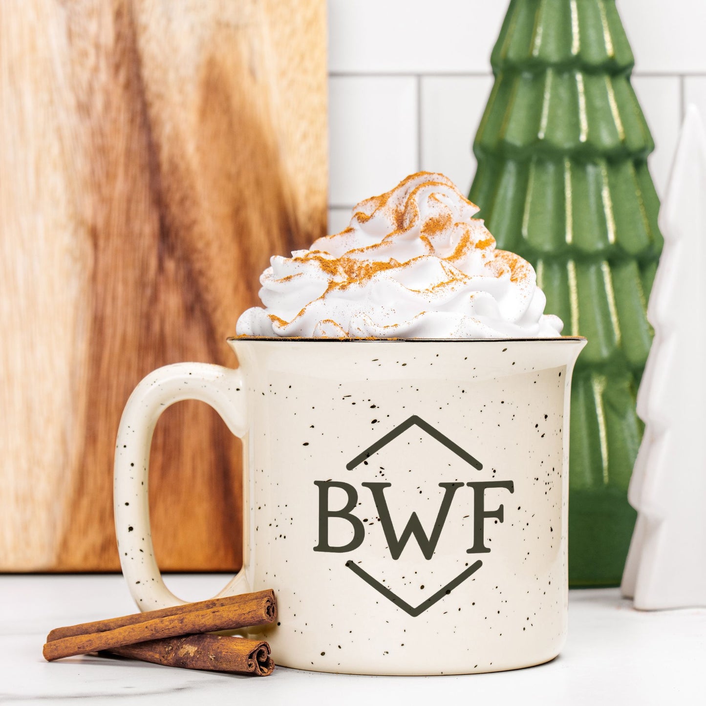 BWF Brand Ceramic Camp Cream Mug