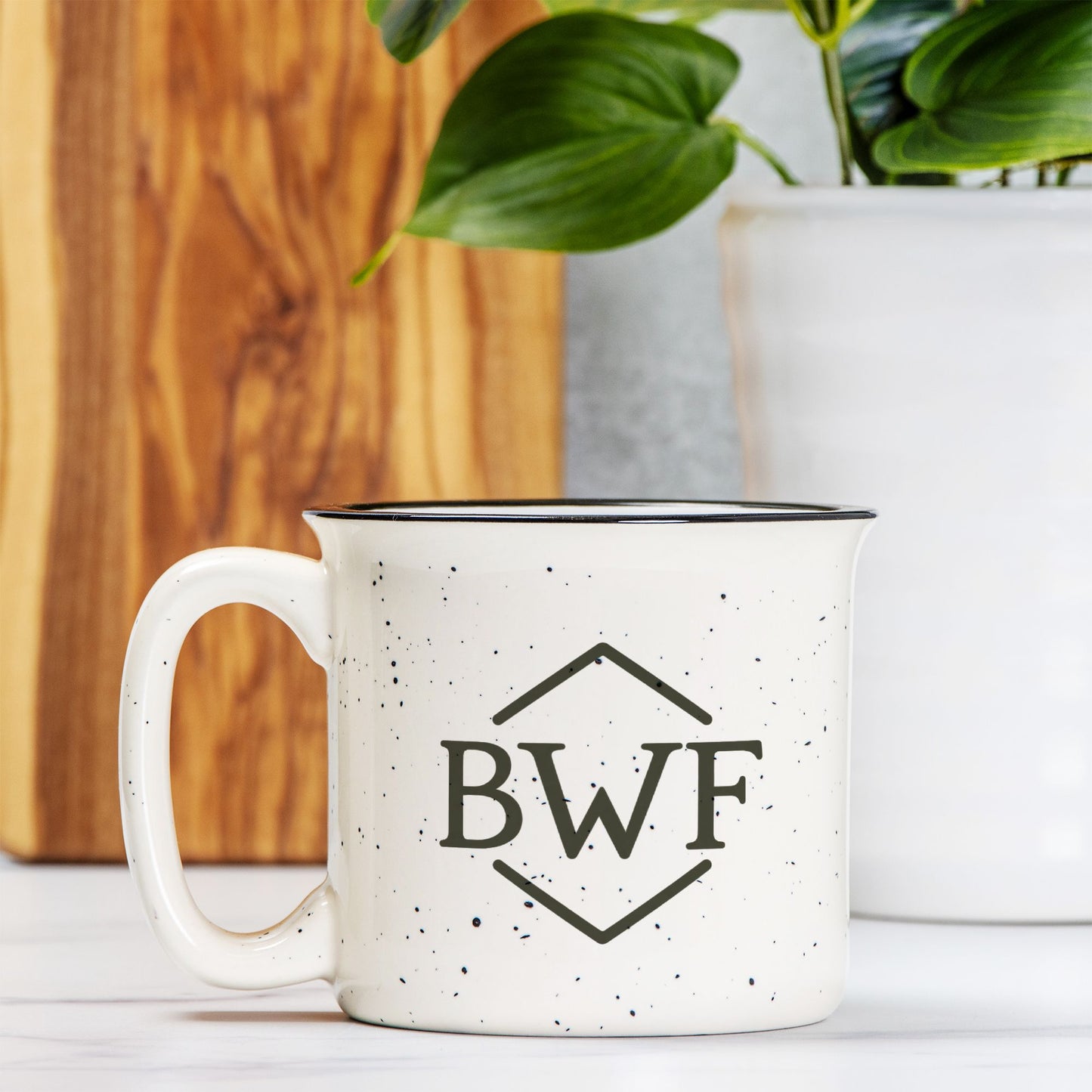 BWF Brand Ceramic Camp Cream Mug