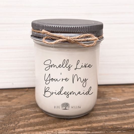 a jar with a message on it sitting on a table